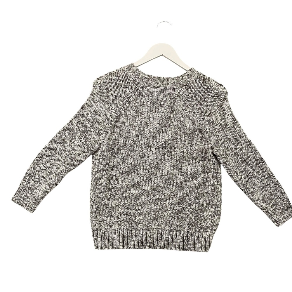 Theory Serino Meridian Grey Marled Chunky Knit Crew Neck Sweater Womens S - Picture 9 of 9